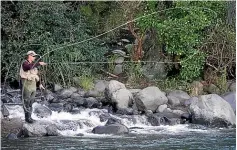  ??  ?? Turangi might offer great fishing, above, but disgruntle­d residents claim it can’t land its share of the district’s public spending compared to Taupo¯ , left.