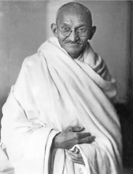  ??  ?? The late Mahatma Gandhi.