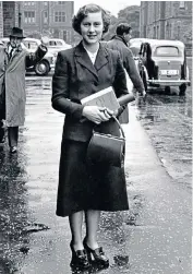  ??  ?? Rosemary Ince, as she was, on her graduation from the University of Glasgow