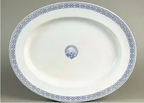  ??  ?? The British Arctic Expedition of 1875-’76 platter which was brought to an antiques valuation on Anglesey recently