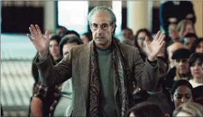  ?? Associated Press ?? This image released by Netflix shows Stanley Tucci in a scene from “Worth.”