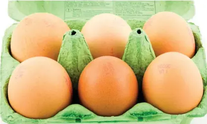  ?? Photograph: Alamy ?? Margaret Squires worries that eggs might break if she puts them in food bank boxes.