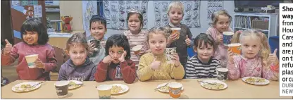  ?? PHOTO: DUBBO PHOTO NEWS/KEN SMITH ?? Showing the way: Students from Carlton House Child Care Centre and Preschool are getting in on the act by refusing to use plastic plates or cups.