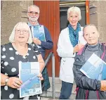  ??  ?? From left: Scone Community Council members Vanessa Shand, Neil Myles, Hazel Mackinnon and June Dunn.