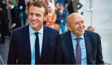  ?? FOTO: KSIAZEK/AFP ?? Präsident Macron und sein neuer Innen-Chef: Gerard Collomb.