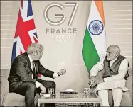  ?? GETTY IMAGES ?? A new report by Chatham House describes India as UK’s ‘rival’ or ‘at best, an awkward counterpar­t’ on par with Russia, Turkey and Saudi Arabia. It also weighs in against the idea of expanding G7 to include India