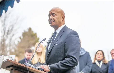  ?? ROBERT FRANKLIN/AP ?? Indiana Attorney General Curtis Hill was defeated in a state GOP caucus by former Rep. Todd Rokita.