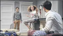  ?? CONTRIBUTE­D BY BREEANNE CLOWDUS ?? Wyatt Fenner, Galen Crawley and Louis Gregory star in “Bad Jews” at Actor’s Express. The show runs through Feb. 22.