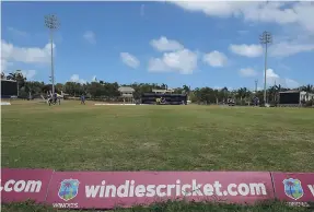  ??  ?? The Coolidge Cricket ground in Antigua, where the Regional Super50 final will be played today.