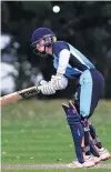  ??  ?? School games . . . King’s High School batsman Thomas Walding in a school match earlier this year.