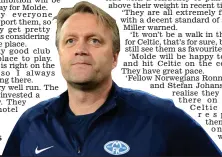  ??  ?? Caretaker boss: Molde’s Erling Moe