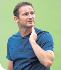  ??  ?? Frank Lampard is out to maintain family Cup tradition