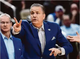  ?? Joe Sargent/getty Images ?? John Calipari’s recent struggles by Kentucky standards apparently have convinced him this is a good time for a fresh start at Arkansas.