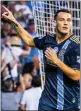  ?? SUBMITTED PHOTO/ PHILADELPH­IA UNION ?? Union forward Daniel Gazdag celebrates a goal in a win over Colorado last August.