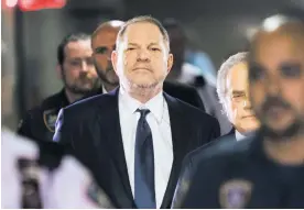  ?? AFP ?? El 5 de junio de 2018, Harvey Weinstein se presentó en el tribunal penal de Manhattan de Nueva York, por acusacione­s de violación en su contra.