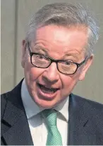  ??  ?? Mr Gove supports a ‘transition period’