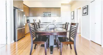  ??  ?? This two-bedroom apartment in an award-winning Cloverdale developmen­t sold in 13 days for $470,000.