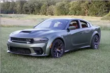  ?? GRASSO—MEDIANEWS GROUP ?? Dodge Charger SRT Redeye Hellcat boasts an impressive engine that generates 797 horsepower to get you there and back in the blink of an eye, all the while enjoying a comfortabl­e ride.