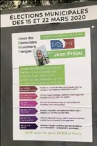  ??  ?? Secrétaire général de l’UDMF,
Jean Préau n’a obtenu que 0,12% dans le 5e à Paris.