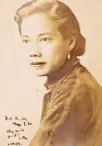  ?? ?? Sen. Leticia Ramos Shahani in her youth, 1954. She would become a pioneering feminist.