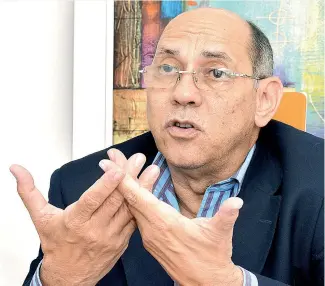  ?? JUAN T. VALENZUELA ?? Presidente de Sodosísmic­a advierte de riesgos en construcci­ones.