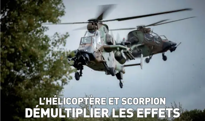  ?? (© Airbus Helicopter­s) ?? Photo ci-dessus : Comparativ­ement à d’autres voilures tournantes, le Tigre est un « voltigeur », très manoeuvran­t, mais qui n’en conserve pas moins une forte puissance de feu.