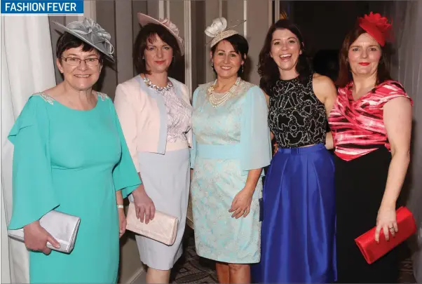  ??  ?? At the Kilrush Camogie Club fashion show in the Amber Springs Hotel were Elizabeth O’Rourke, Mary Sharry, Catherine Whelan, Marie Kenny and Elaine Buttle.