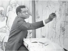  ?? Houston Chronicle file ?? Artist and teacher John Biggers, who died in 2001 at age 76, was a renowned muralist who founded the art department at TSU.