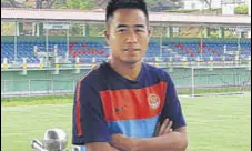  ?? HT ?? Shylo ‘Mama’ Malsawmtlu­anga, Mizoram’s first pro footballer.