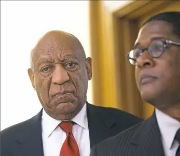  ?? Mark Makela/Getty Images ?? Bill Cosby listens to the guilty verdict Thursday in his sexual assault retrial at the Montgomery County Courthouse in Norristown, Pa.