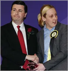  ??  ?? Youth over experience: Douglas Alexander is defeated