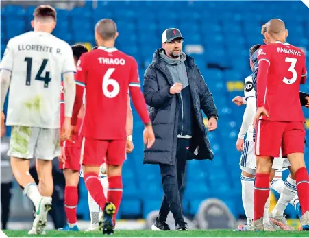  ?? / FOTO: EFE ?? Los Reds cedieron el empate a falta de tres minutos para el final del encuentro.