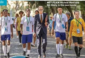  ?? ?? NET FLICK Micheal Ward and Bill Nighy in the new movie