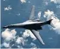  ??  ?? One of the US Air Force B-1BS sent from Guam yesterday