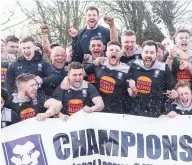  ?? ?? Champagne moment: Leicester Lions celebrate