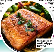  ?? ?? Eating salmon could help you burn fat!