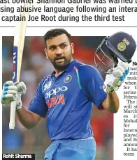  ??  ?? Rohit Sharma