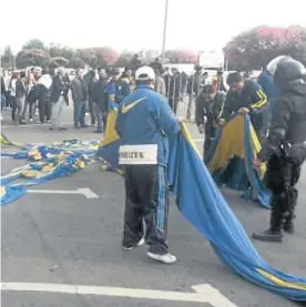  ?? TWITTER ?? Trapos. Hubo tres detenidos, que serían del grupo de Lomas.