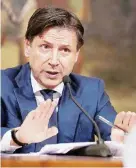  ?? Ansa ?? Premier ed ex L’attuale presidente del Consiglio Giuseppe Conte e l’ex inquilino di Chigi, Matteo Renzi