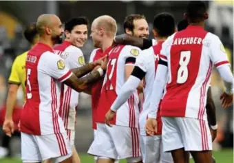  ?? FOTO EPA-EFE ?? Ajax tekende voor de grootste overwinnin­g ooit in de Eredivisie.