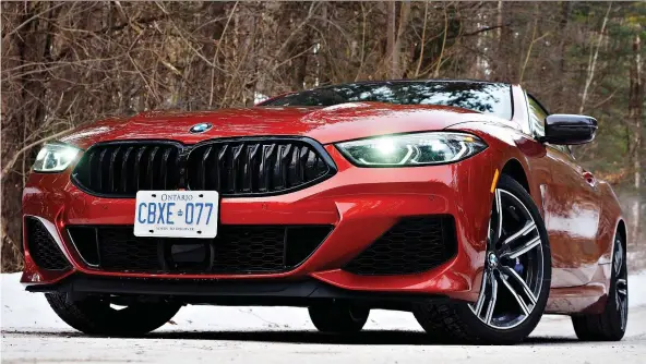  ?? PHOTOS: CHRIS BALCERaK/DRIVING ?? The 2019 BMW M850i errs on the sportier side of grand touring. Think of it as the GT you’d take touring on, say, California’s Pacific Coast Highway.