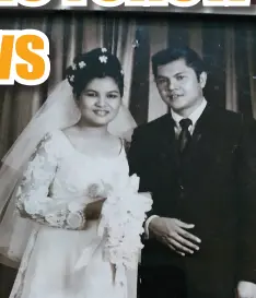  ??  ?? WEDDING picture 50 years ago