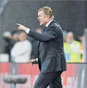  ?? FOTO: GETTY ?? Ronald Koeman avala la calidad de De Ligt y De Jong, a los que conoce muy bien