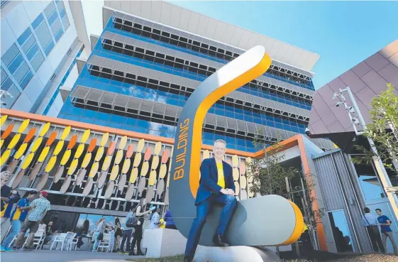  ?? Picture: GLENN HAMPSON ?? Vice Chancellor Professor Adam Shoemaker at the new C Building at Southern Cross University.