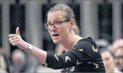  ?? CP FILE PHOTO ?? Democratic Institutio­ns Minister Karina Gould rises during question period in the House of Commons earlier this year.