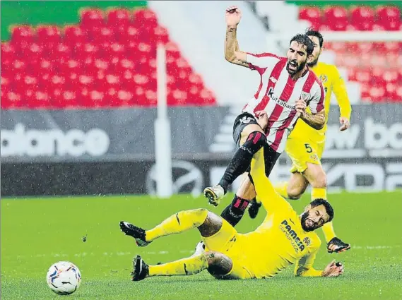  ?? FOTO: JUAN ECHEVERRÍA ?? Una pena El Athletic sumó un punto el domingo ante el Villarreal, un empate que no sirve de mucho en la pelea por lograr una plaza europea vía Liga