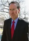  ?? Associated Press ?? AT&T’s Randall Stephenson says the “vetting process clearly failed.”