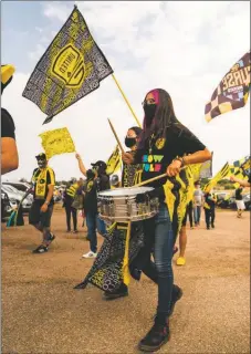  ?? COURTESY PHOTO ?? United fans at the team’s first ‘home’ match in Colorado Springs over the weekend.