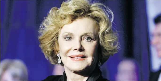  ?? JOSE LUIS MAGANA / THE ASSOCIATED PRESS FILES ?? Barbara Sinatra became an advocate and philanthro­pist for abused children after meeting the children helped by a charity auction she hosted. “Coming face-to-face with those innocent little children who had been so mistreated tore my heart out. That’s...