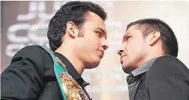  ??  ?? Julio César Chávez y Maravilla Martínez se enfrentaro­n en 2012